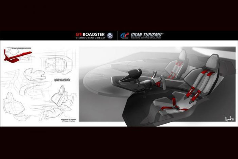 Illustration for article titled VW's Golf GTI Gran Turismo Vision Concept Is A Hot Hatch From 2050